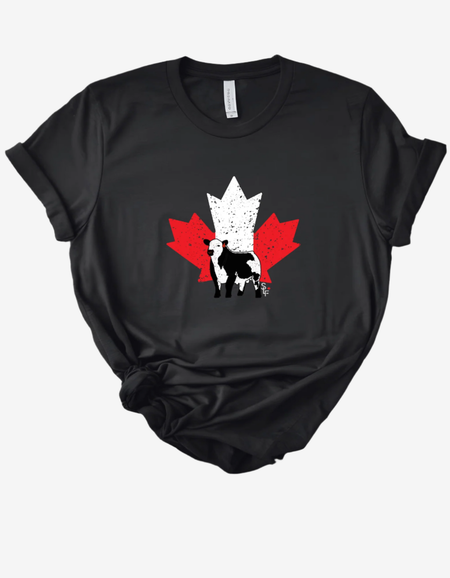Speckle Park Maple Leaf Bull Tee