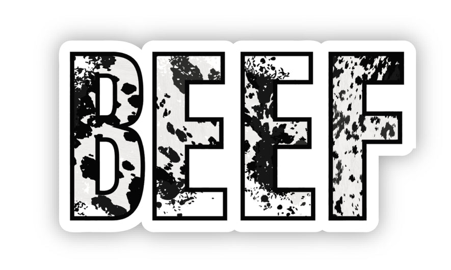 Sticker - Black & White Beef