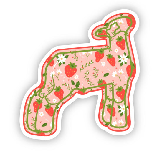 Sticker - Strawberry Lamb