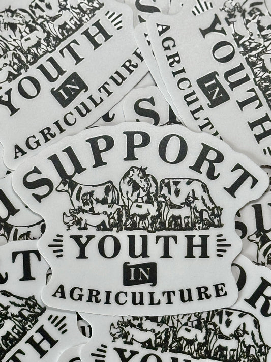 Support Youth In Agriculture Sticker