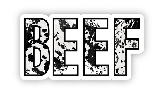 Sticker - Black & White Beef