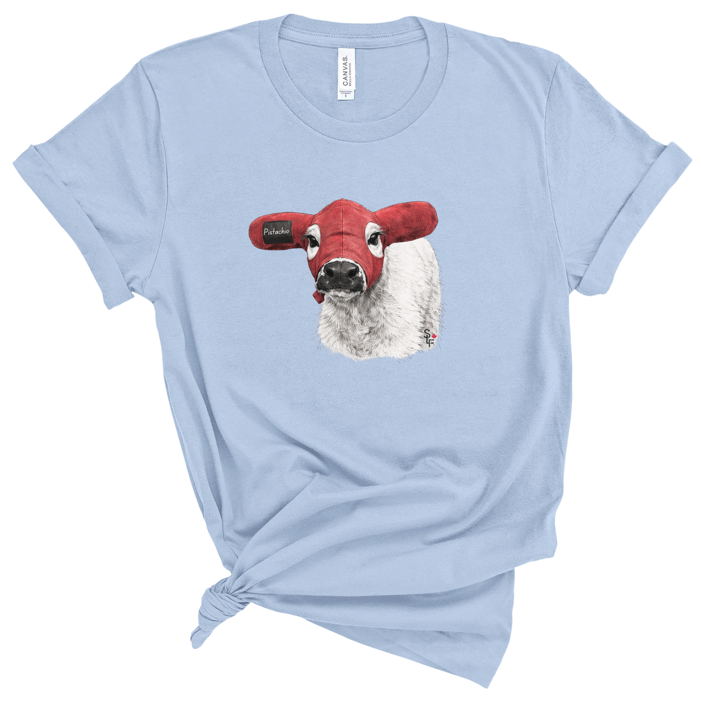 Pistachio Masked Moo Tee