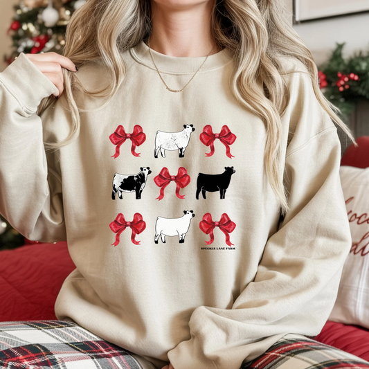 Christmas Bows Crewneck